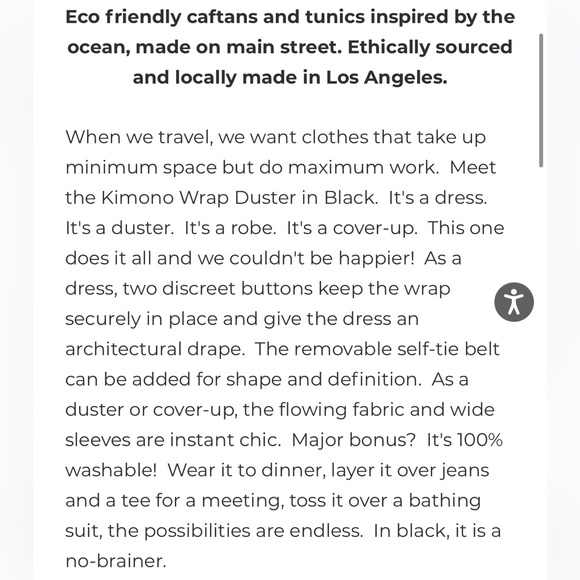 🌟HP🌟OCEAN+MAIN Kimono Wrap Duster - Picture 7 of 13